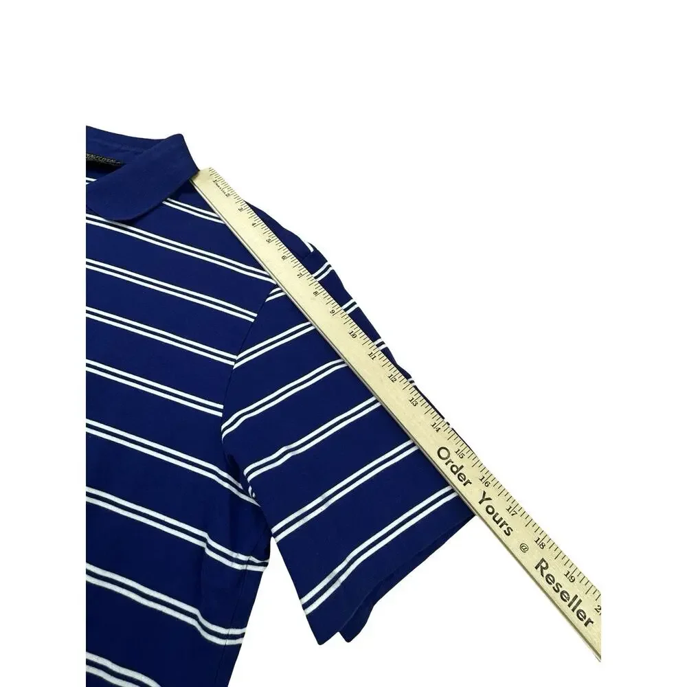Polo Golf Ralph Lauren Mens XL Striped Polo Shirt Blue White NWT